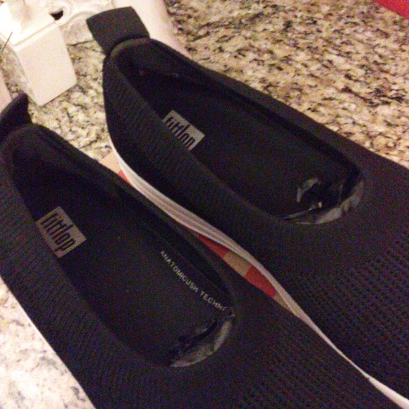 0316 Fitflop Uberknit Slip On Ballerina Shoes - Picture 5 of 8